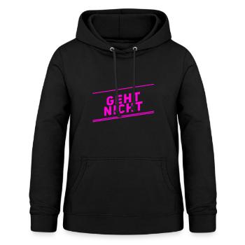 geht nicht - Frauen Hoodie - Schwarz - Vorne - AI Model Female 172 light (172cm)