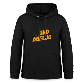 ab geht die Post - Frauen Hoodie - Schwarz - Vorne - AI Model Female 172 light (172cm)