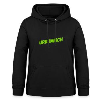 wie witzig - Frauen Hoodie - Schwarz - Vorne - AI Model Female 172 light (172cm)