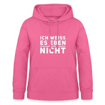 I don't have a plan - Women's Hoodie - pink - Front - AI Model Female 172 light (172cm)