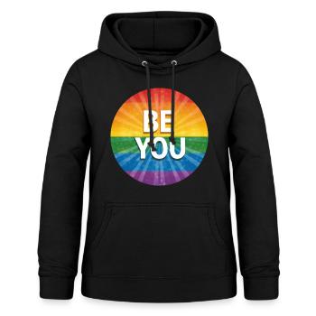 LGBTQ Be You - Frauen Hoodie - Schwarz - Vorne - AI Model Female 172 light (172cm)