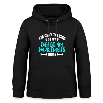 Belgian Malinois - Frauen Hoodie - Schwarz - Vorne - AI Model Female 172 light (172cm)
