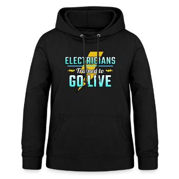 Elektriker Humor Elektrotechniker Ingenieur - Frauen Hoodie - Schwarz - Vorne - AI Model Female 172 light (172cm)