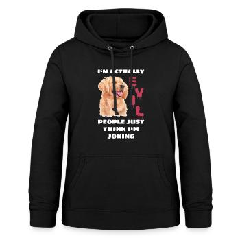 Nasty Golden Retriever - Women's Hoodie - black - Front - AI Model Female 172 light (172cm)