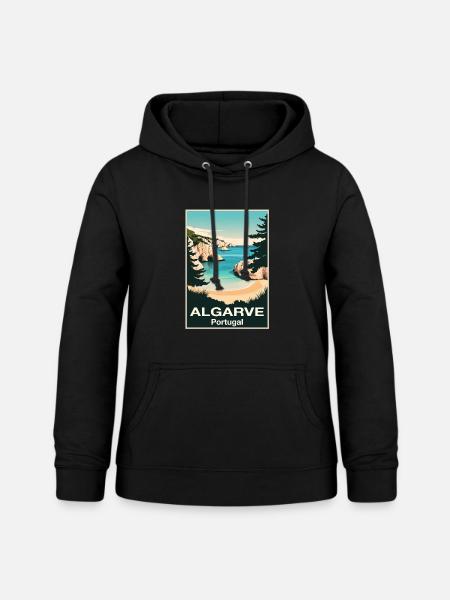 Algarve - Frauen Hoodie - Schwarz
