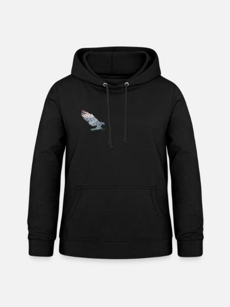 Adler - Frauen Hoodie - Schwarz