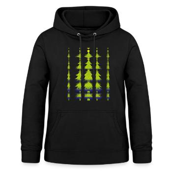 Colorful Christmas tree Christmas Tree - Women's Hoodie - black - Front - AI Model Female 172 light (172cm)