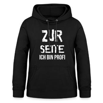 Professional saying - Women's Hoodie - black - Front - AI Model Female 172 light (172cm)