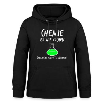 Chemist - Women's Hoodie - black - Front - AI Model Female 172 light (172cm)