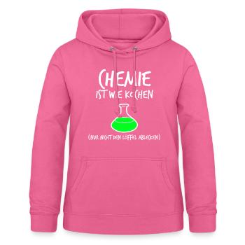 Chemiker - Frauen Hoodie - Pink - Vorne - AI Model Female 172 light (172cm)
