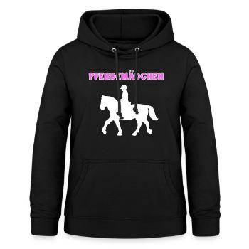 Chevaux Tshirt Cavalière Proverbes de chevaux cadeau - Sweat à capuche Femme - noir - Devant - AI Model Female 172 light (172cm)