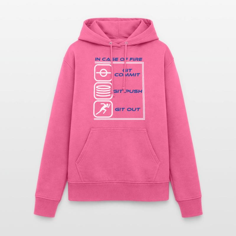"Im Falle eines Feuers Git Commit Git Push Git Frauen Hoodie