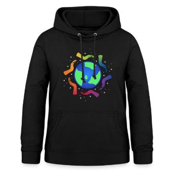 Toleranz Hände Zusammenhalt Cooles Geschenk - Frauen Hoodie - Schwarz - Vorne - AI Model Female 172 light (172cm)