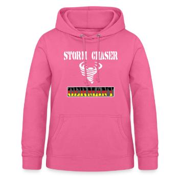 Storm Chaser Germany,Tornado Sturmjäger Shirt - Sweat à capuche Femme - rose - Devant - AI Model Female 172 light (172cm)