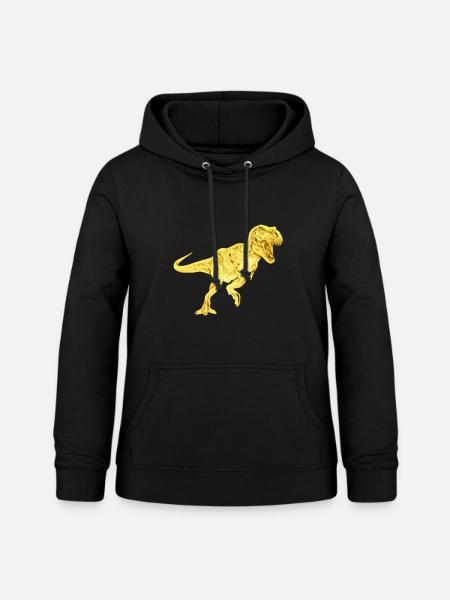 T-Rex - Frauen Hoodie - Schwarz