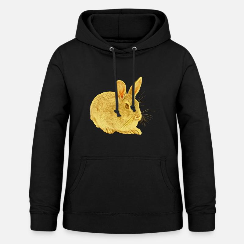 hare - Hettegenser for kvinner - svart