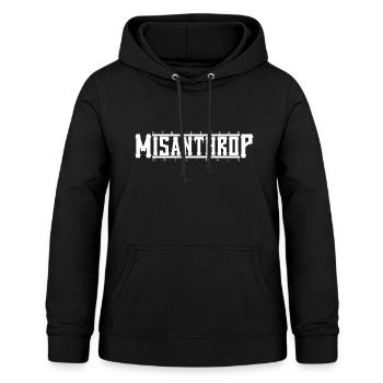 misanthrope - Women's Hoodie - black - Front - AI Model Female 172 light (172cm)