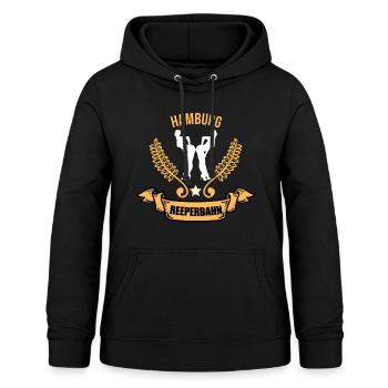 Reeperbahn Kiez in Hamburg St Pauli fan Geschenk - Frauen Hoodie - Schwarz - Vorne - AI Model Female 172 light (172cm)