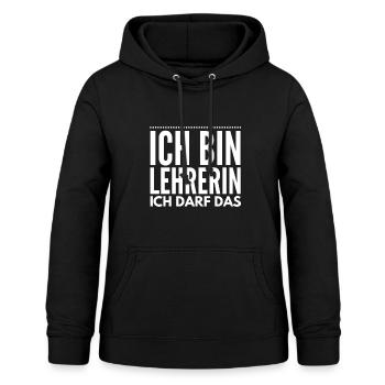 Lehrerin/Pädagogin/Schule/Lehren/Lehramt/Lehrer - Frauen Hoodie - Schwarz - Vorne - AI Model Female 172 light (172cm)