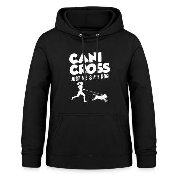 Hundesport Laufen mit Hund Running Spruch Läufer - Frauen Hoodie - Schwarz - Vorne - AI Model Female 172 light (172cm)