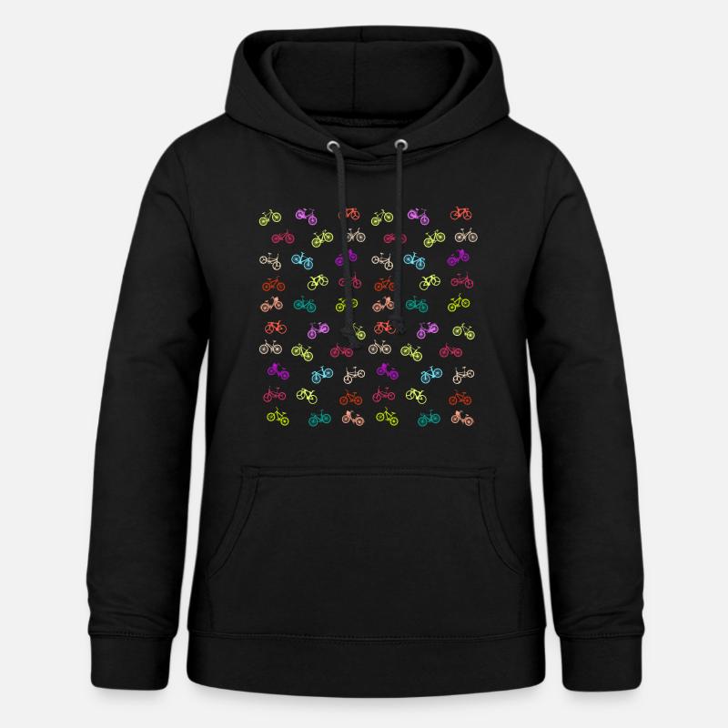 Bicycle pattern - Women's Hoodie - black