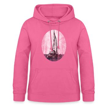 Catamaran Sailor Voilier - Sweat à capuche Femme - rose - Devant - AI Model Female 172 light (172cm)