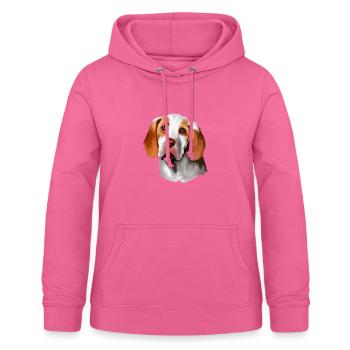 Ariege Pointer Hund Aquarell Kunst Illustration - Frauen Hoodie - Pink - Vorne - AI Model Female 172 light (172cm)