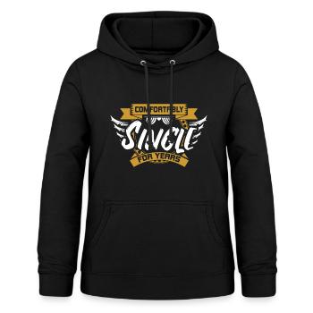 Relation indépendante célibataire - Sweat à capuche Femme - noir - Devant - AI Model Female 172 light (172cm)