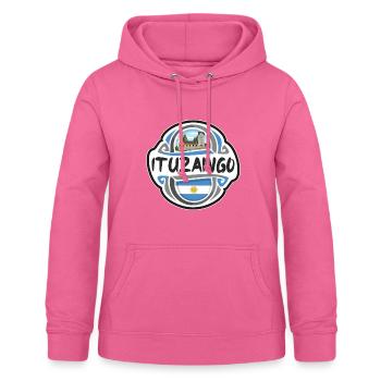 Ituzaingo Argentina Flag Travel Souvenir Badge Sta - Women's Hoodie - pink - Front - AI Model Female 172 light (172cm)