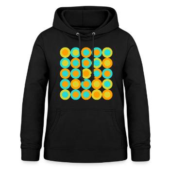 geometric patterns - Frauen Hoodie - Schwarz - Vorne - AI Model Female 172 light (172cm)