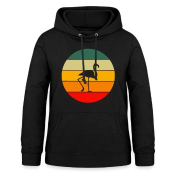 Vogelliebhaber Tropisches Tier Geschenk Flamingo - Frauen Hoodie - Schwarz - Vorne - AI Model Female 172 light (172cm)