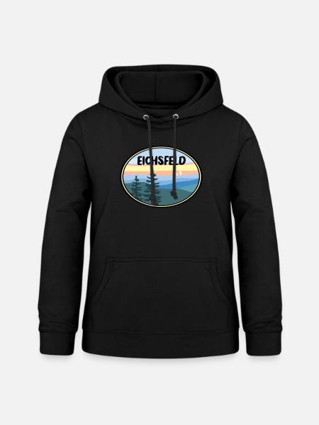 Eichsfeld Landschaft - Frauen Hoodie - Schwarz