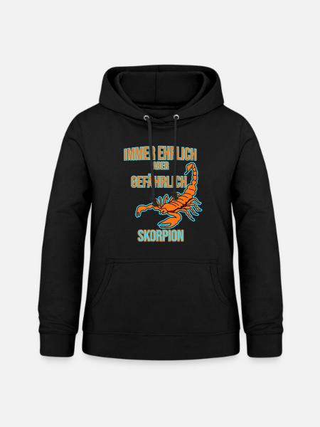 Skorpion Sternzeichen - Frauen Hoodie - Schwarz