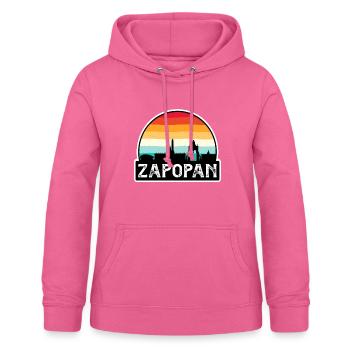 Zapopan Mexique Flag Skyline Souvenir de voyage - Sweat à capuche Femme - rose - Devant - AI Model Female 172 light (172cm)