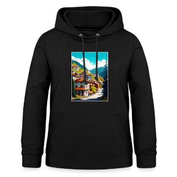 Artvin Türkei Vintage Reiseposter WPA Souvenir - Frauen Hoodie - Schwarz - Vorne - AI Model Female 172 light (172cm)