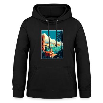 Syrakus Italien Vintage Reiseposter WPA Souvenir - Frauen Hoodie - Schwarz - Vorne - AI Model Female 172 light (172cm)