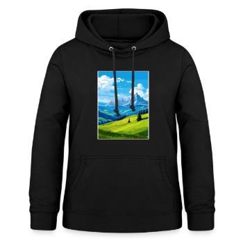 Dolomiten Dolomiten Dolomiten Gebirge Italien - Frauen Hoodie - Schwarz - Vorne - AI Model Female 172 light (172cm)