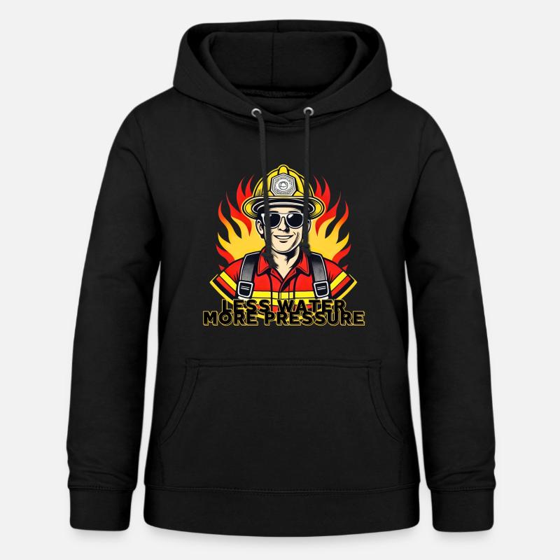 Moins d’eau, plus de pression - Sweat à capuche Femme - noir