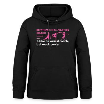Gymnast Coach Definition Rhythmic Gymnastics - Women's Hoodie - black - Front - AI Model Female 172 light (172cm)