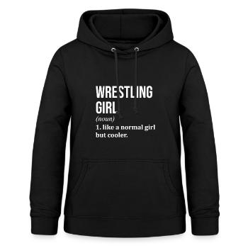 Ringen - Frauen Hoodie - Schwarz - Vorne - AI Model Female 172 light (172cm)