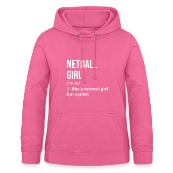 Netzball - Frauen Hoodie - Pink - Vorne - AI Model Female 172 light (172cm)