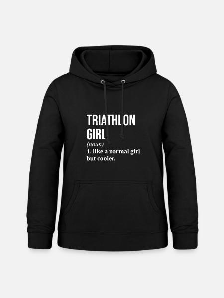 Triathlon-Triathlon-Triathlon - Frauen Hoodie - Schwarz