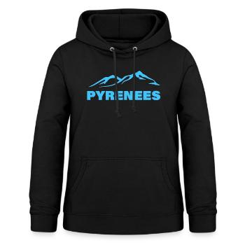 PYRENEES - Frauen Hoodie - Schwarz - Vorne - AI Model Female 172 light (172cm)
