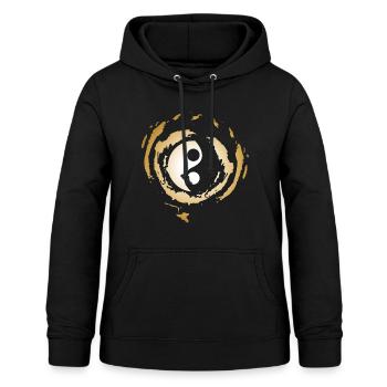 Yin Yang Gold - Frauen Hoodie - Schwarz - Vorne - AI Model Female 172 light (172cm)