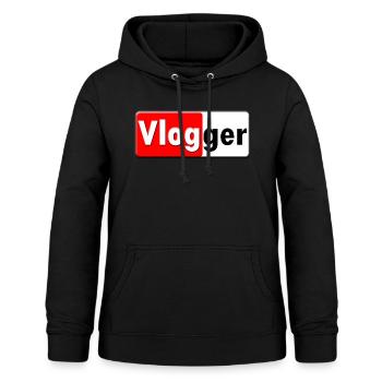 Vlogger, Blogger, Soziale Medien, Geschenk - Frauen Hoodie - Schwarz - Vorne - AI Model Female 172 light (172cm)