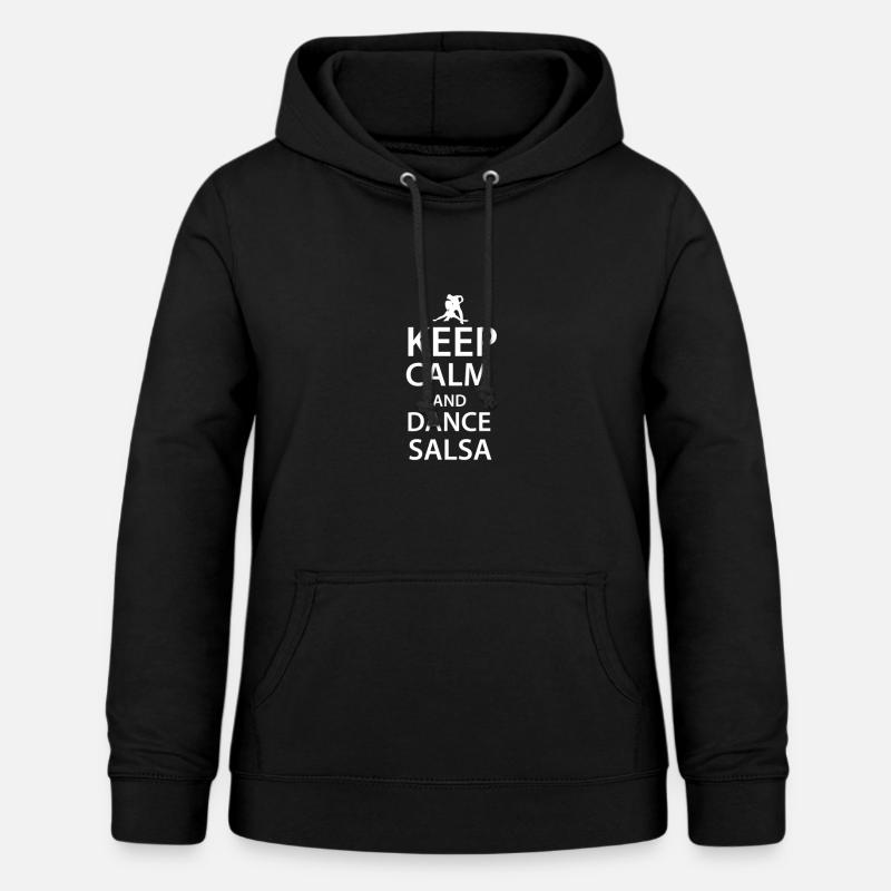Keep calm, dance Salsa - Women's Hoodie - black