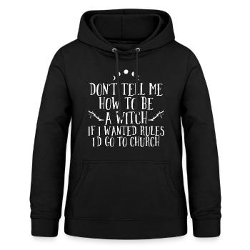 Hexen - Frauen Hoodie - Schwarz - Vorne - AI Model Female 172 light (172cm)