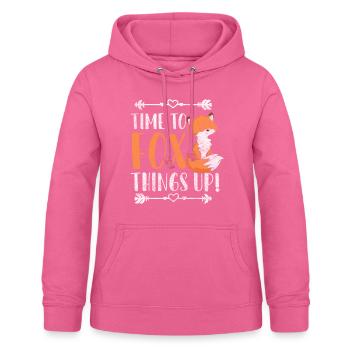 Tier Schlau Wild Wildnis - Frauen Hoodie - Pink - Vorne - AI Model Female 172 light (172cm)