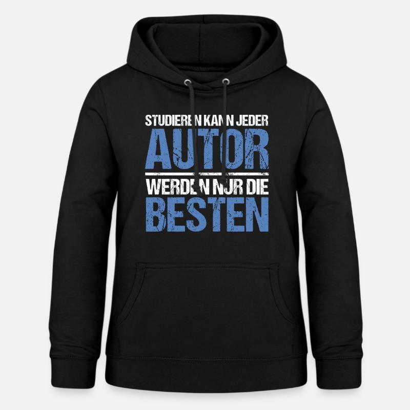 Anyone can study - Author Edition - Women's Hoodie - black