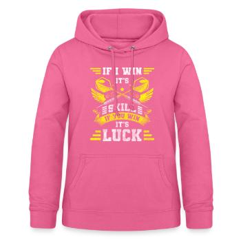 Dart Scheibe Bullseye Bier - Frauen Hoodie - Pink - Vorne - AI Model Female 172 light (172cm)